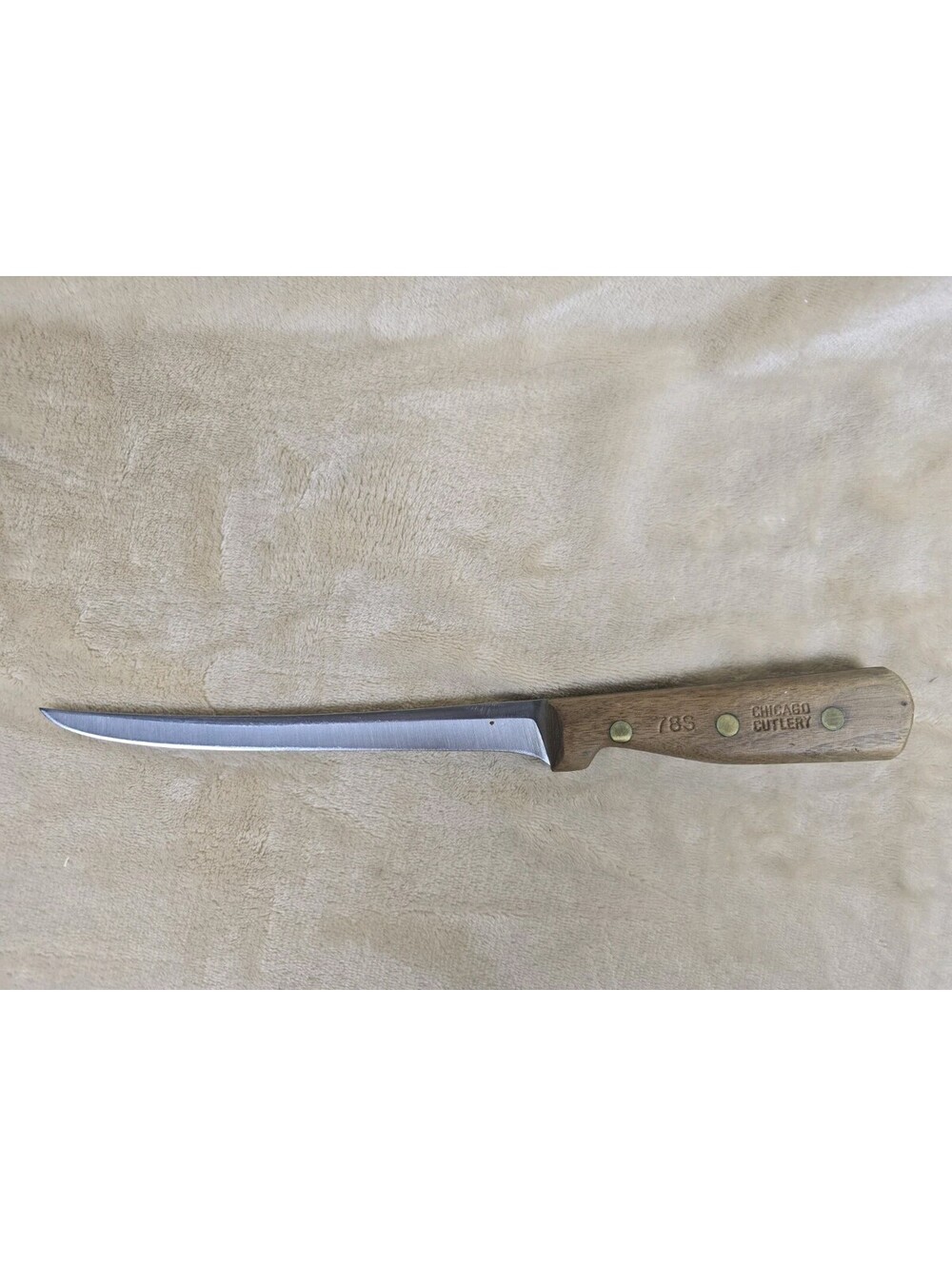 Vintage Chicago Cutlery 7-1/2" Stainless Blade Boning & Fillet Knife 78S USA